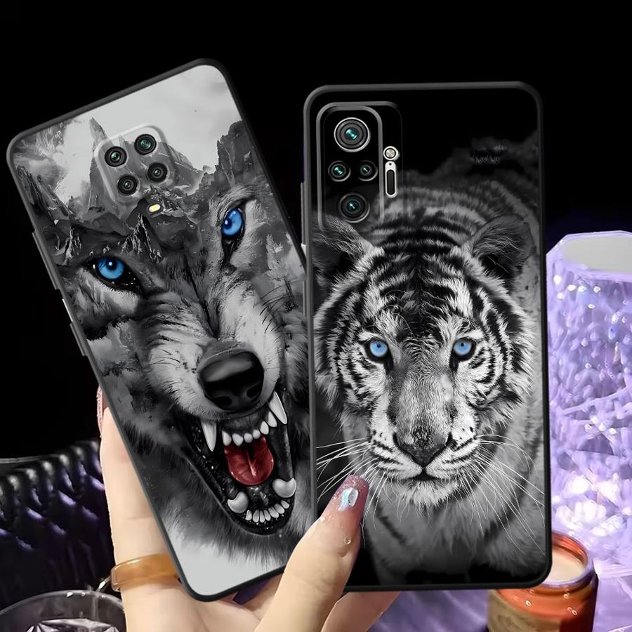 Крутой чехол с животными (Тигр, Лев) для Xiaomi Redmi Note 7 8 10 9 13 Pro Plus 10S 9S 14 11 12 Pro 11s 12s Funda Чехол для телефона