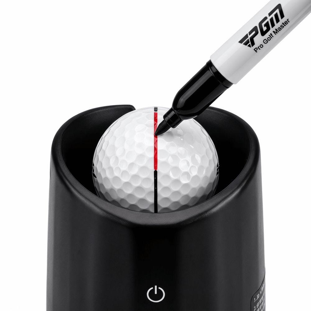 1set Automatic Drawing Golf Ball Liner Electric Motor Marker Case Putting Alignment