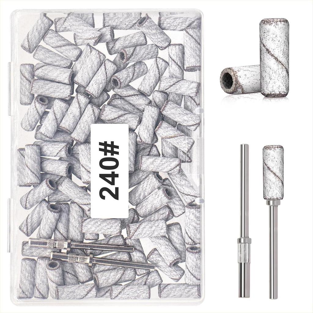 Салонный маникюр Высококачественные шлифовальные ленты со стальным мандрелем - Прочные, износостойкие инструменты