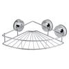 Triangle Stainless Steel Shower Shelf Storage with Vacuum Suction Cup Kitchen Bathroom