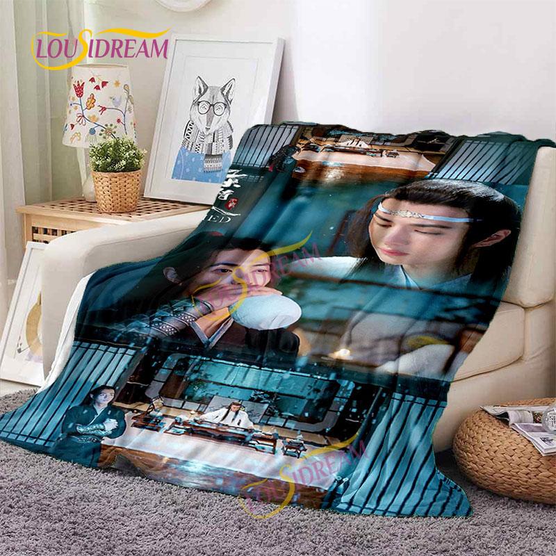The Untamed Flannel Throwing Blanket Sofa Bed Home Office MoDaoZuShi Weiwuxian Blanket Practical Gifts for Friends and Family.