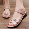 Женские сандалии, летние пляжные сандалии на мягкой подошве на плоской подошве, обувь для мам