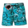 New Men's Board Short Swim Shorts Swim Trunks Drawstring Shark Graphic Prints Quick Drying Casual Holiday Hawaiian Shorts