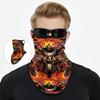 Motorcycle Face Mask Neck Gaiter, Triangle Half Face Cover with Ear Loops, Breathable Neck Scarf for Cycling Riding Fishing Outdoor