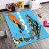 Lucky Luke Cowboy Cartoon Area Rug, Vintage Comic Non Slip Floor Mat, Bedroom Decor Gift For Comic Fans