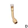 1/3pcs Tyre Gas Nozzles Copper 45 90 135 Degree Angle Valve Extension Adaptor Tire Stem Extender For Motorcycle Car M3D0