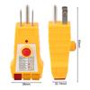 Electrical Fault Detector AC Receptacle Tester Safety Checking 38*32.14*83mm Compact Design Enhanced Electrical Safety