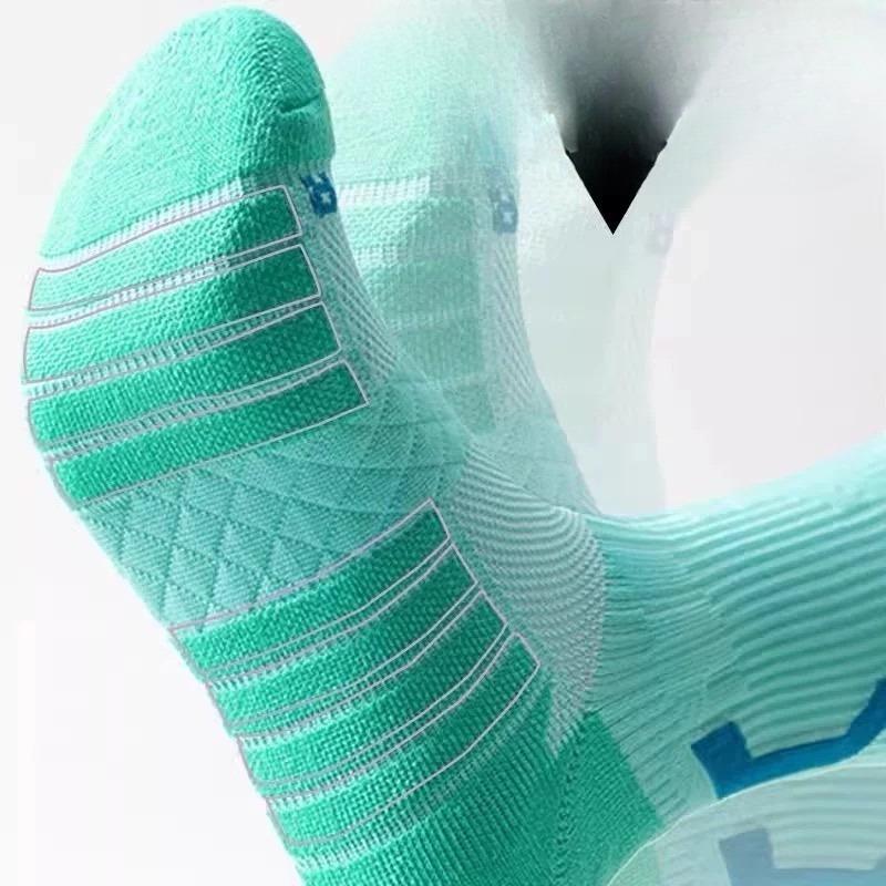 Баскетбольные фитнес-носки, дышащие спортивные специальные носки-гольфы для бега и тренировок, быстросохнущие носки средней длины