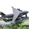 Высокодетализированная модель самолета Boeing C17 Transport Plane из сплава, литая под давлением, с механизмом оттяжки. Подарок.