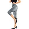 Fashion Women's Casual Imitation Denim Printed Tight Pants Comfy Elastic Waist Skinny Yoga Pants Ladies Butt Lifting Slim Fit Leggings