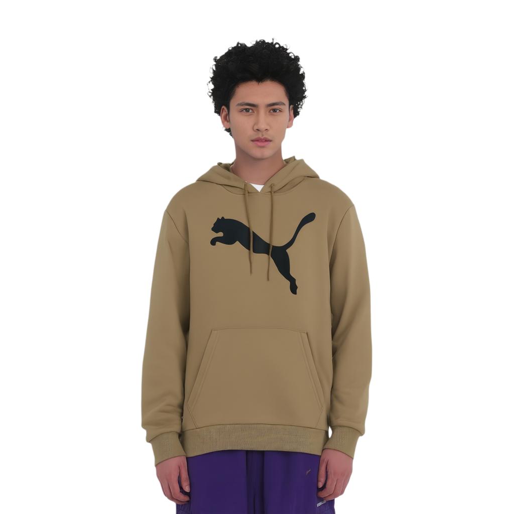 Puma Спортивный повседневный минималистичный свитер с капюшоном, длинный рукав, мужская толстовка, цвет дубово-коричневый 686060-67