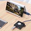 And Play for Laptop USB Sound Adapter Stereo Sound Card External Audio Card External Sound Card