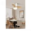 24 Inches Electric Ceiling Fan Light  Nordic Dining Room Ceiling Fan Light Lamp Six-speed Frequency Conversion Chandelier Fan