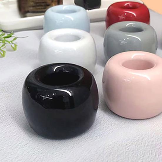 Держатель для зубных щеток, мини-керамическая подставка для зубных щеток, полый дизайн, универсальный держатель для ручек для домашней ванной комнаты