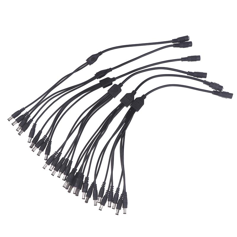 1 шт. Камера видеонаблюдения 1 разъем питания постоянного тока (мама) на 2/3/4/5/6/8 штекеров (папа) Кабель-адаптер питания Разветвитель Кабель для светодиодной ленты