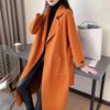 Trendy Double-Sided Fleece Woolen Overcoat Autumn Winter Women's Loose-Fit Long Sleeve Medium-Length Coat