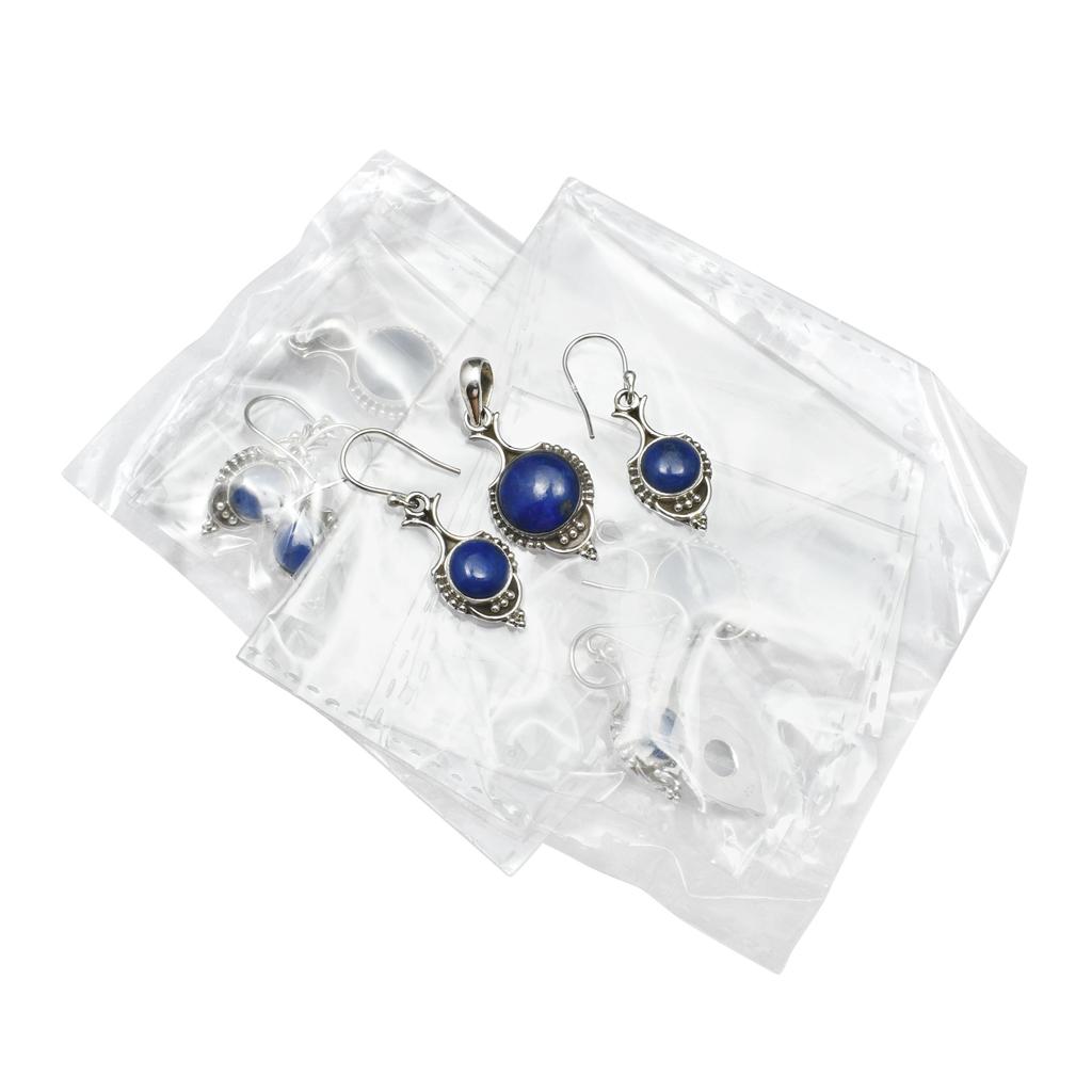 Natural Lapis Lazuli Gemstone Pendant Earrings Jewelry Sets, 925 Sterling Silver, Dangle Drop Earrings, Handmade Jewelry Set, Gift for Easter