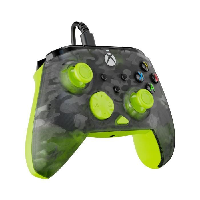 Manette de jeu - Xbox Series X|S, Xbox One et PC - Rematch Core - RGB - Filaire - Camouflage Noir / Jaune - TURTLE BEACH