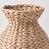 Artisan Woven Vase Rattan Small Braided Boho for Pampas Grass Flower Wicker Decor Arrangement Rustic Farmhouse Handwoven Basket Table Centerpiece