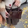 High-end Niche Bag Women's New Autumn and Winter Casual Messenger Bag Versatile Portable Bucket Bag