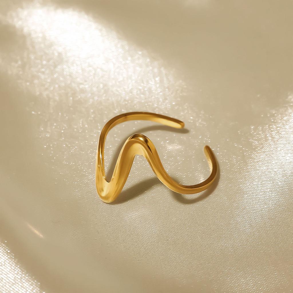 Модное женское кольцо из 1 части Женское кольцо Металлическое кольцо Глянцевое кольцо Металлическое кольцо Праздничный подарок