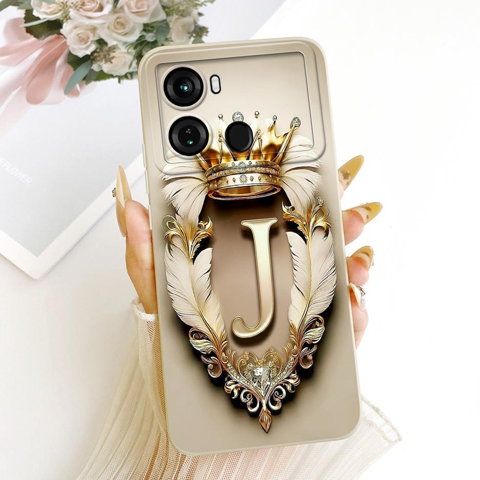 Чехол для Itel P40 Plus P683L Милая Корона Буквы Чехол Мягкий ТПУ Матовый Чехол для Телефона Для Itel P40 P662L P 40 ItelP40 P40+ Fundas Сумки