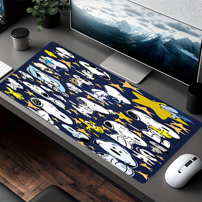 Snoopy Print Mouse Pad, for Keyboard Pad Laptop PC Mat for Office Home Use, Desk Decor, Perfect Birthday Gift for Gamers