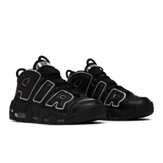 Nike Air More Uptempo 'Black Metallic Silver' DQ0839-001 Women's Shoes