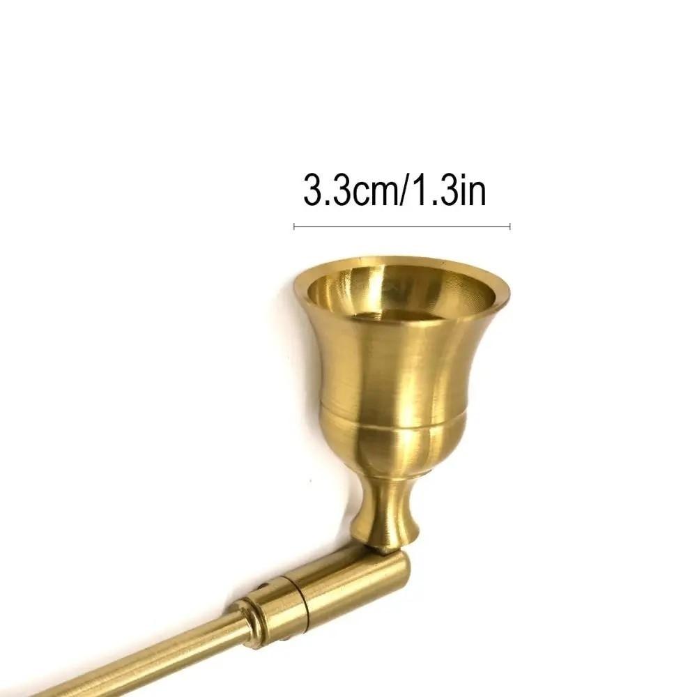 Bell Shaped Candle Snuffer Turn Off Extinguisher Flame Cover Vintage Candle Extinguisher Home