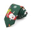 New, Cotton, Christmas, 6cm Tie, Red, Blue, Green Necktie, Santa Claus Snowflake,Neck Tie Festival,