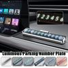 Креативный интерьер автомобиля, светящийся парковочный номерной знак, гараж, временная карта помощи при парковке, стоп-сигнал для движущегося транспортного средства