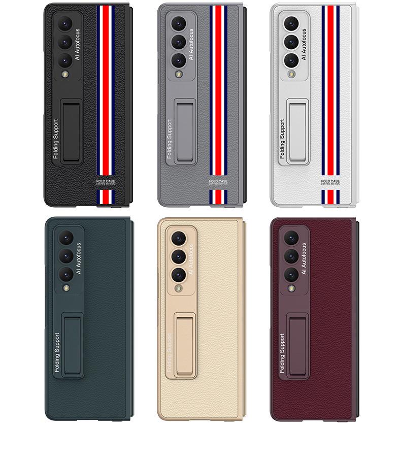 Кожаный чехол-подставка Samsung Fold4 - Креативный, Складной, Ударопрочный дизайн