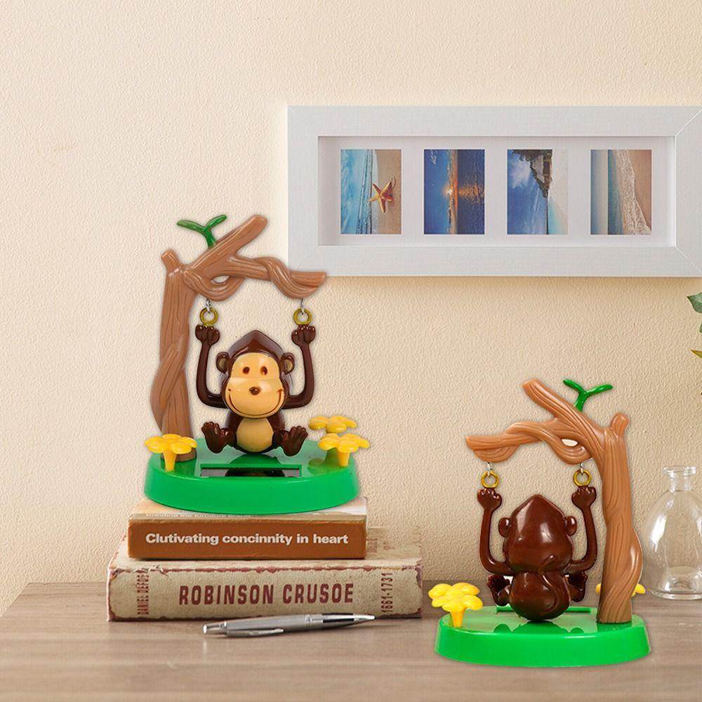 Танцор-обезьянка, качающийся на солнце, игрушка для приборной панели автомобиля, украшения для рабочего стола