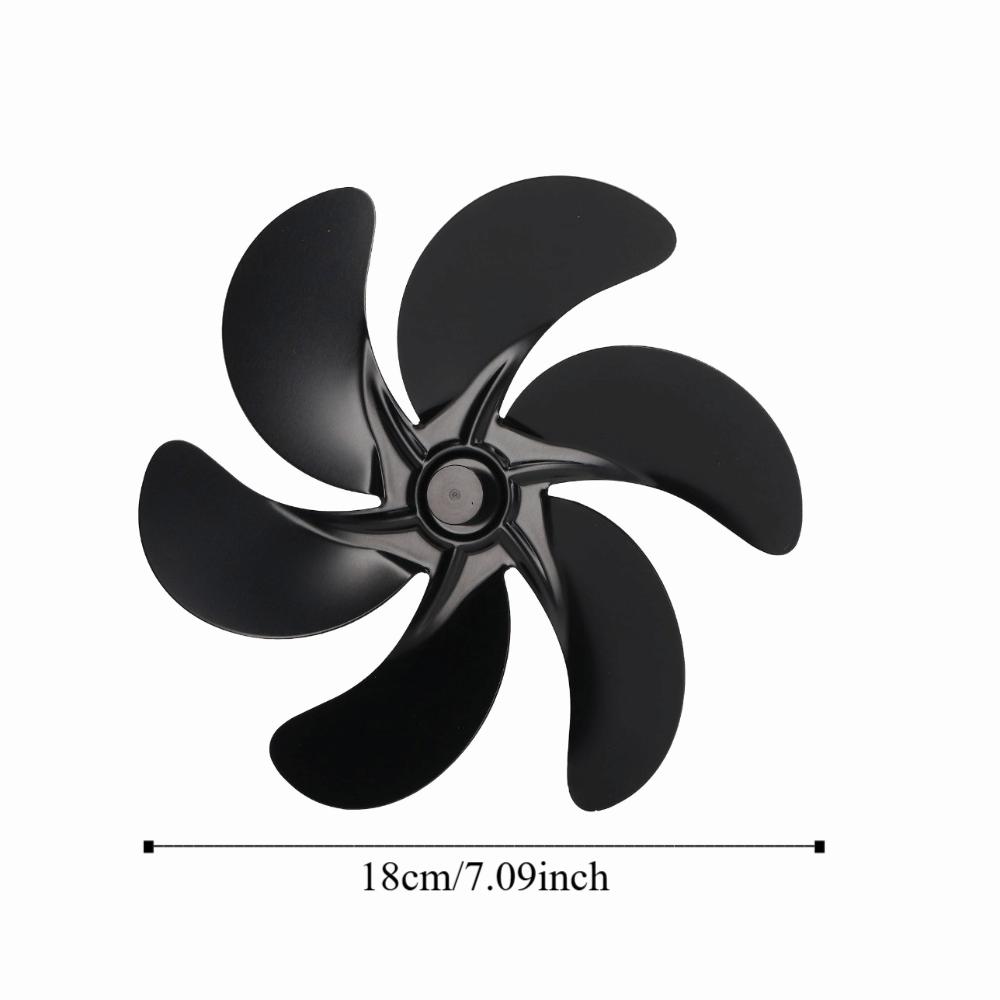 High Temperature Resistant Stove Fan Blades 6-Blades Fireplace Fan Replacement  Fireplace Burner