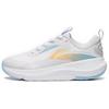 Li Ning Soft Comfortable Non-Slip Wear-Resistant Low-Top Casual Shoes Women Sneaker White Blue AGLT180-3