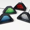 Tail 12LED Triangle F1 Style Stop Light Rear Fog Light Third Brake Lamp Brake Signal Lamp