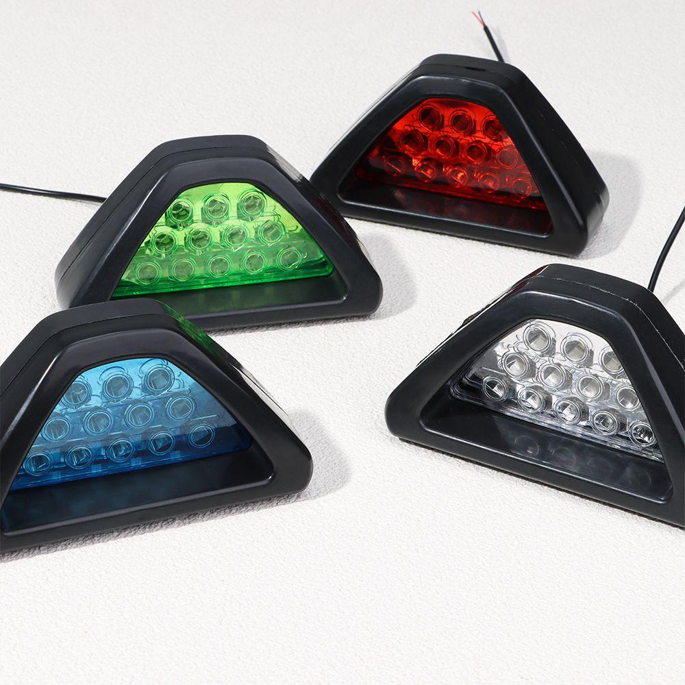 Tail 12LED Triangle F1 Style Stop Light Rear Fog Light Third Brake Lamp Brake Signal Lamp