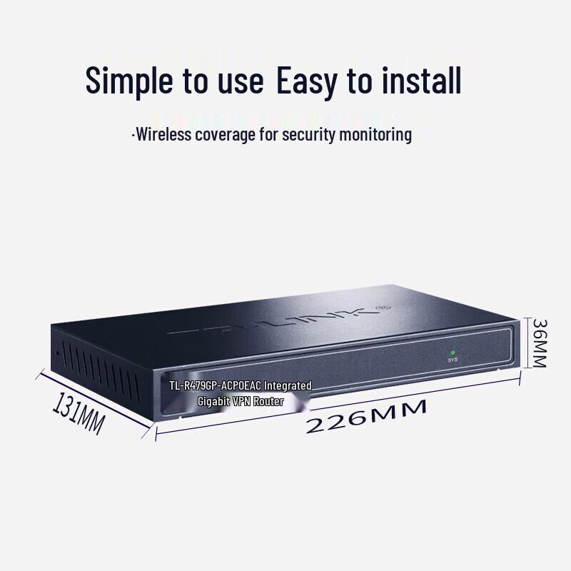 TP-LINK Enterprise Gigabit Wired Router with PoE and AP Management (CN version)