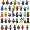 46 шт. минифигурки Ninjago Lego, строительные блоки, игрушки, фигурки, детский образовательный подарок