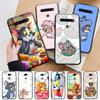 Черный чехол AT21 Tom and Jerry для iPhone 16 15 Plus 14 13 12 11 Pro 8 7 6S SE 5S X XR XS Max Realme C30 C33 C31 9I Huawei Y8P Y9 Sofe Cover