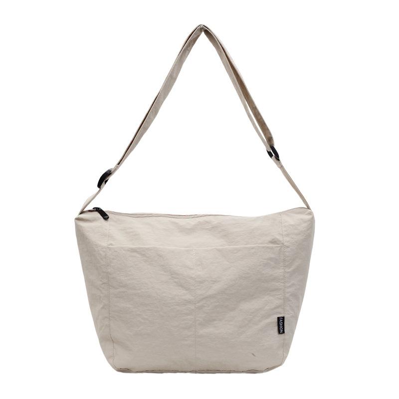 Japanese Casual Niche Design Crossbody Bag One-shoulder Summer Cloth Bag Women's 2025 Simple Retro Commuter Tote Bag