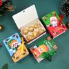 5Pcs Book Shape Merry Christmas Candy Boxes Bag Santa Claus Kids Gift Packaging Box Navidad Natal Noel Party Decoration Supplies