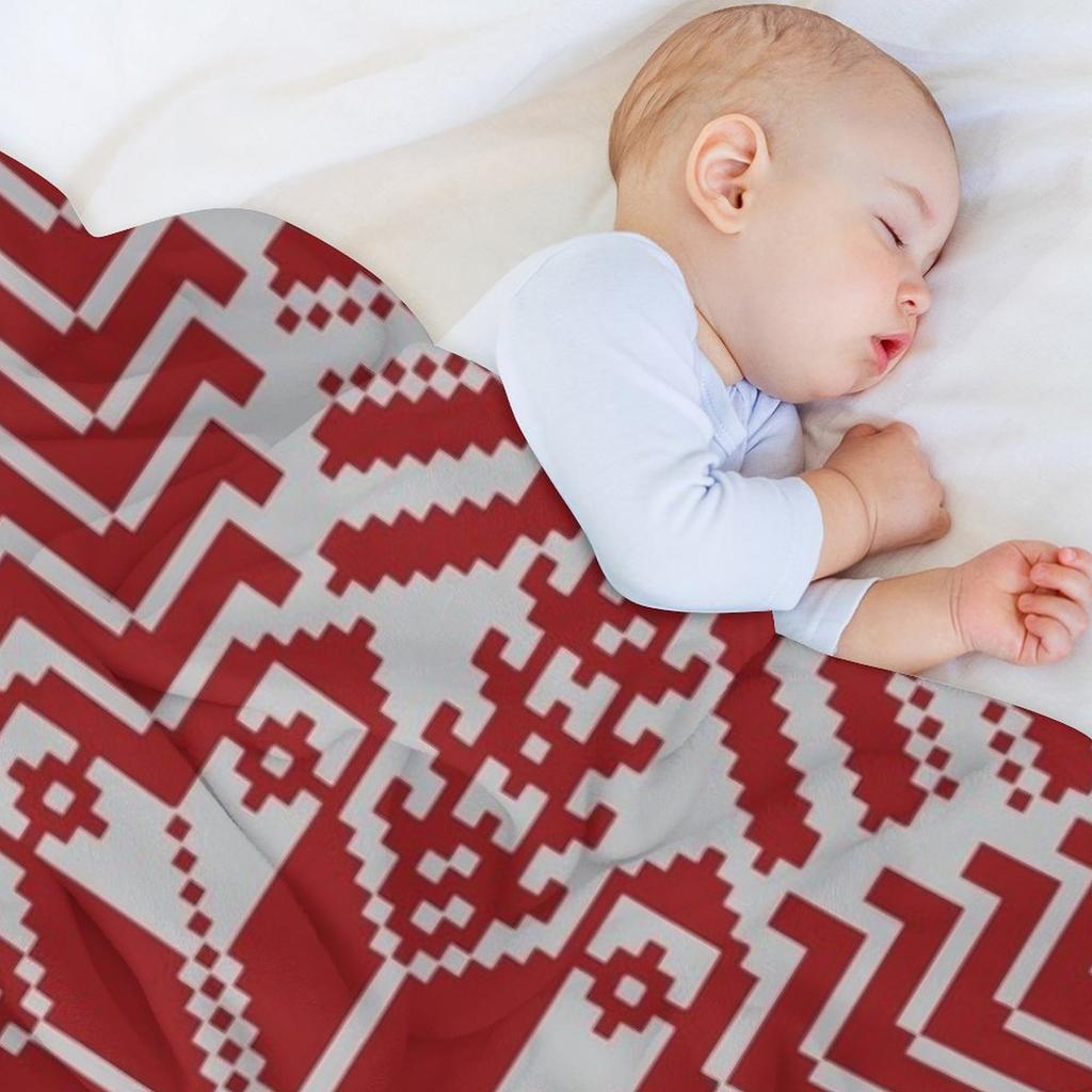 Baltic Traditional Ornament. Latvian Throw Blanket Decorative Beds Baby Picnic halloween Blankets