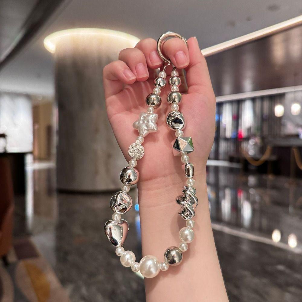 Цепочка для телефона против потери Модный бисерный кулон Шнурок Новый ремешок на запястье для телефона