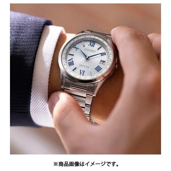 Citizen CB1110-61A ( Часы EXCEED Eco-Drive радиоуправляемые Direct Flight Pair мужские белые/синие)