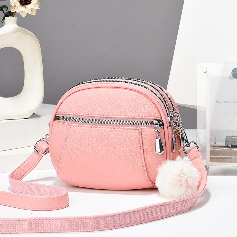 Высокая текстура маленькая Apple новая сумка через плечо большая сумка для мобильного телефона Stomach King трехслойная повседневная сумка на плечо Tide женская