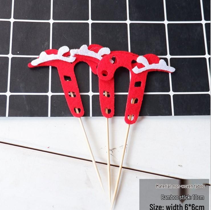 Рождественский декор: Вставки для карточек, Топперы для торта, Гирлянда из чашек, Украшения для венков, Клубничная башня, Мультяшные украшения в виде звезд и деревьев.