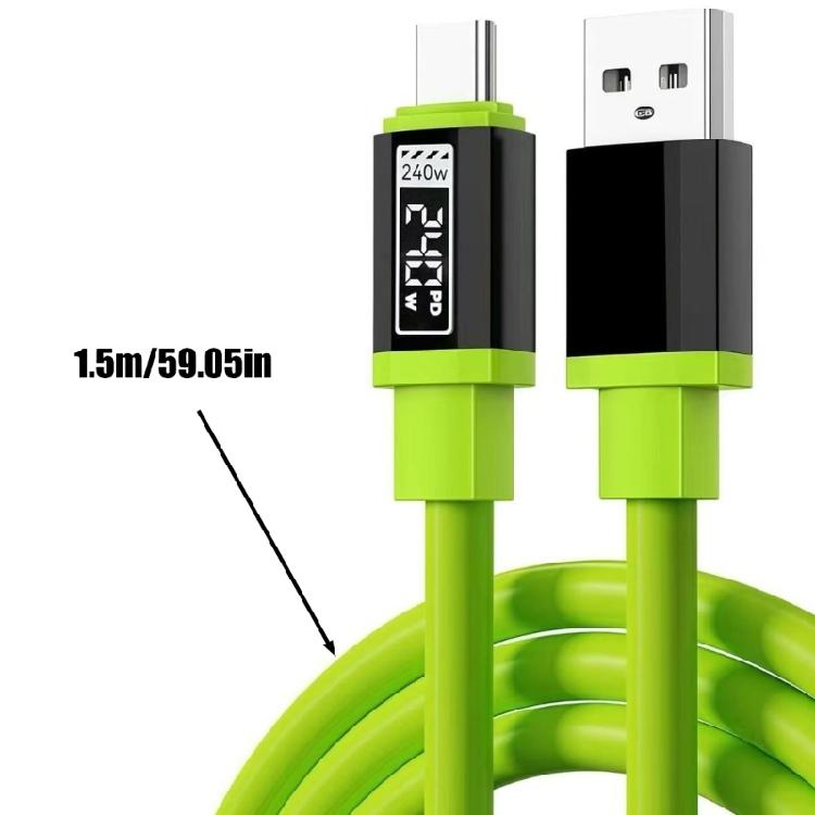 240 В Быстрая скорость USB C Зарядный кабель Усиленный металлический разъем Широкая совместимость Быстрая зарядка Надежная передача данных