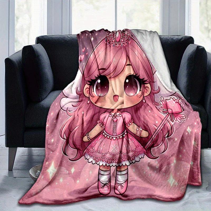 1pc Ballet Printing Lightweight Flannel Blanket, Comfortable and Warm Blanket, for Camping Sofa Bed and Couch Office, Gift