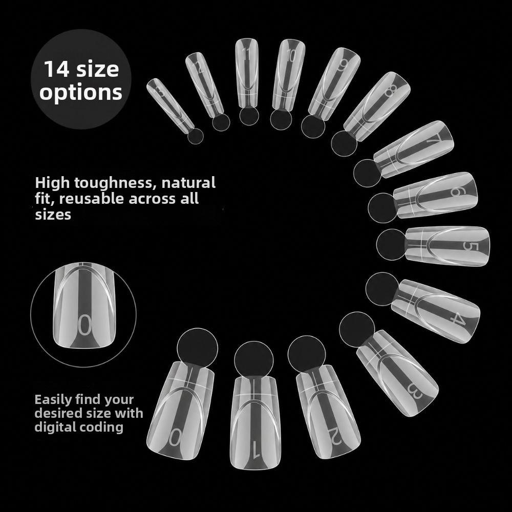 Quick Extension French Nail Dual Forms 14 Sizes Acrylic Nail Art Mold Nail Art